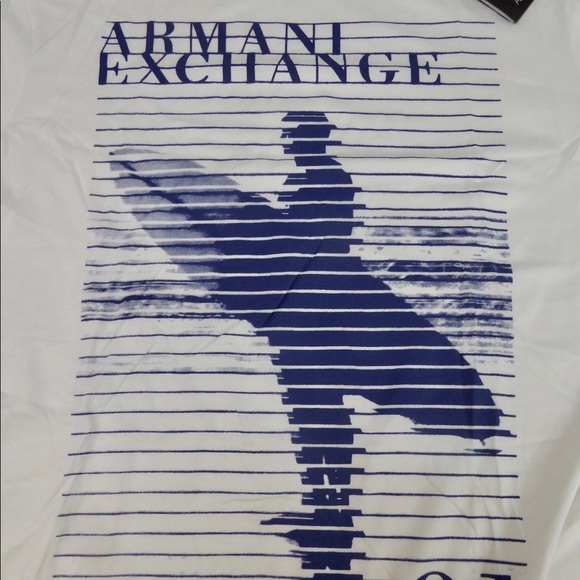 Armani Exchange AX T-Shirt Bundle NWT Graphic Slim Tees Shirts V-neck Striped - Picture 10 of 10